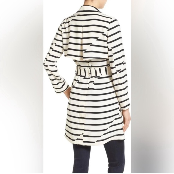 Madewell Parcel Stripe Trench Coat - Picture 10 of 12